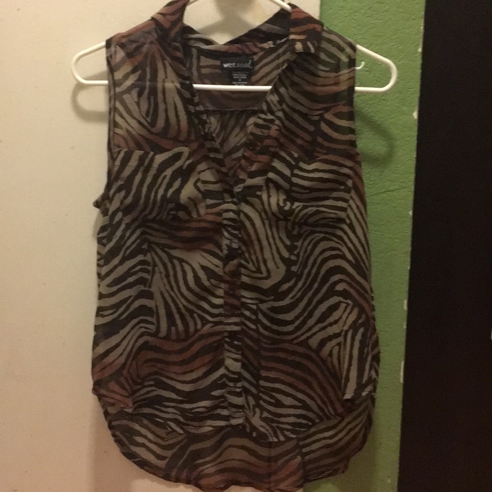Zebra print shirt
